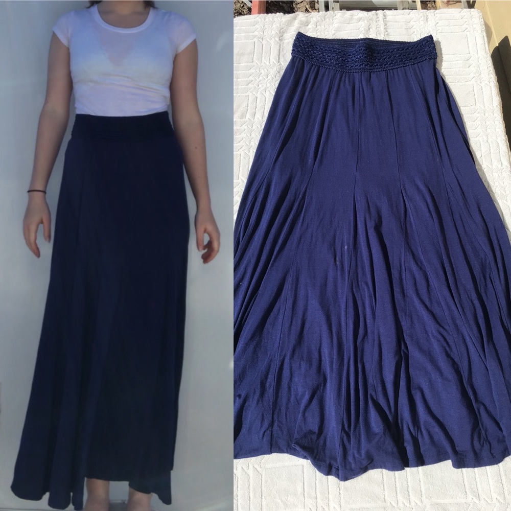 Flowy Navy Skirt